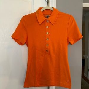 Tory Burch Orange Polo Shirt